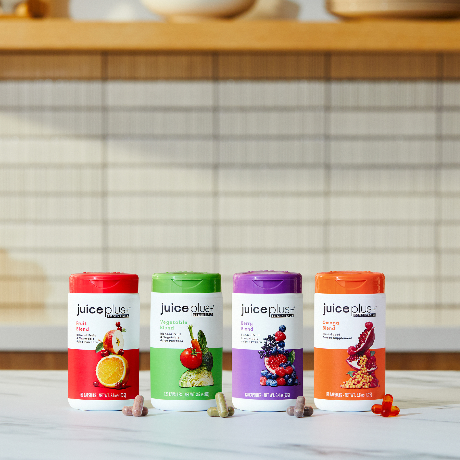 Juice Plus Whole Food Supplements for Optimal Health "Juice Plus Fruit, Vegetable, Berry, and Omega blend supplements - whole food-based nutrition for optimal health."