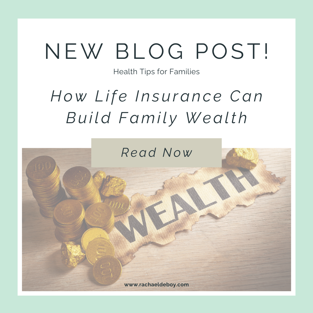 Image of gold coins and the word "Wealth," representing financial growth through life insurance.