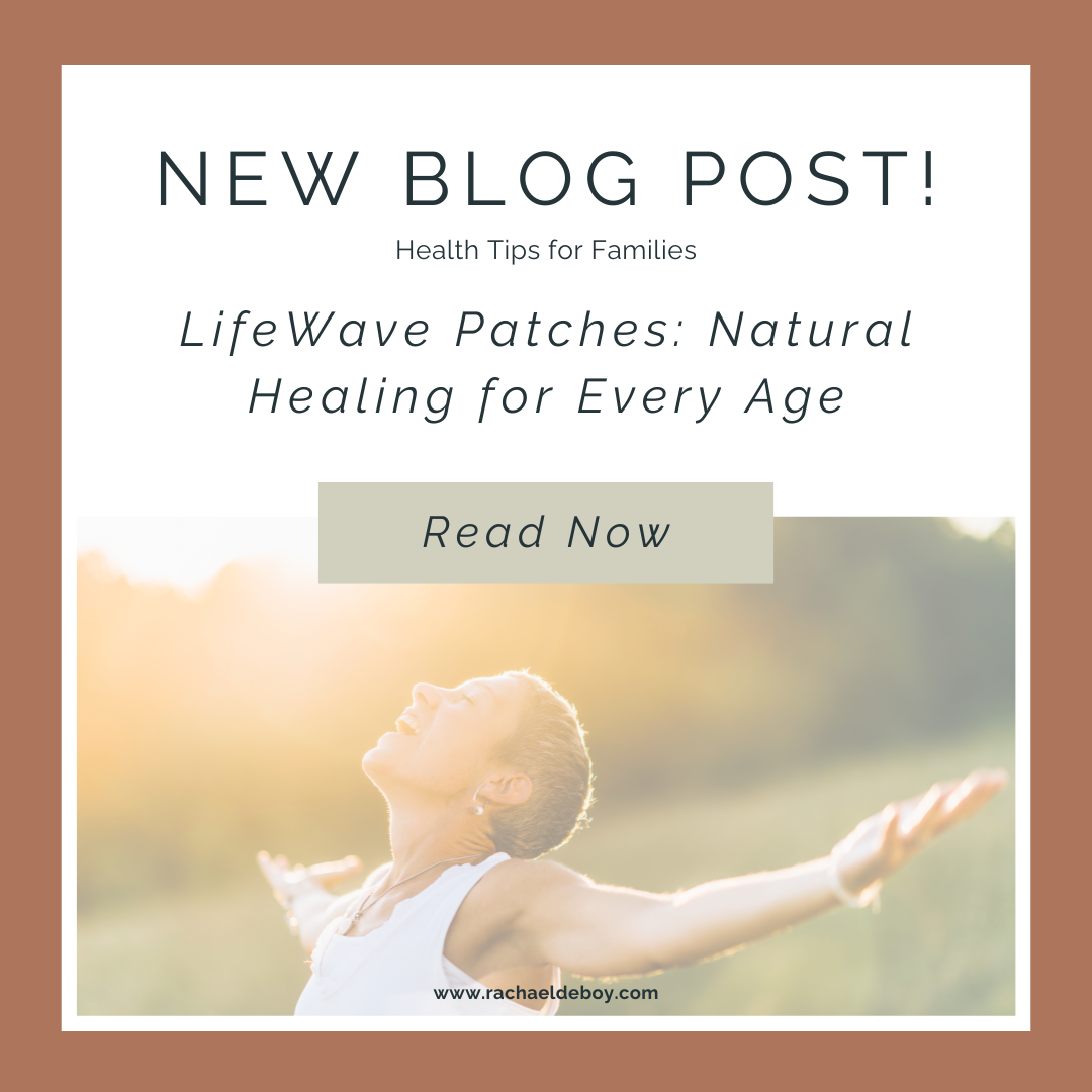 Woman enjoying the outdoors with arms outstretched, representing natural healing benefits of LifeWave patches for all ages by Rachael DeBoy Wellness.